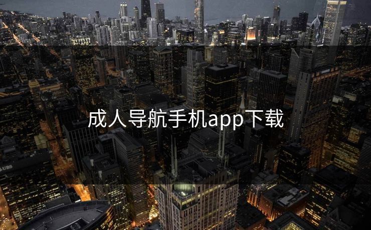 成人导航手机app下载